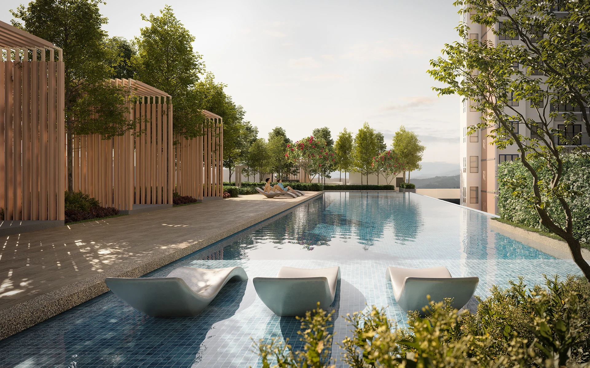 Swimming pool cabana