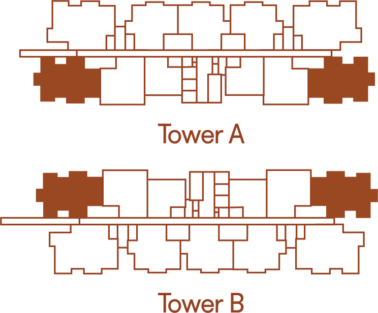 Type D location within the tower