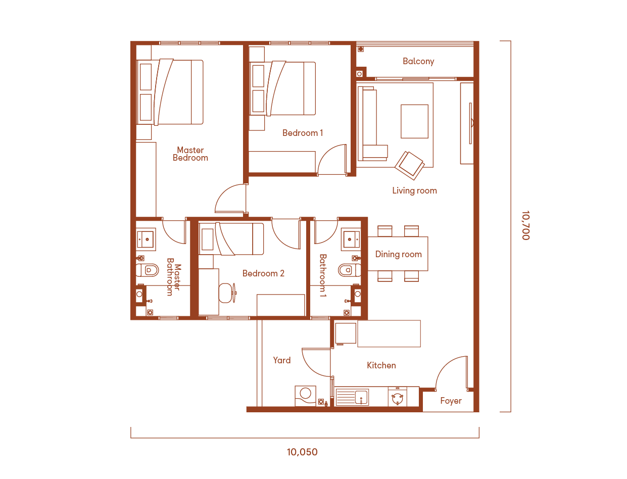 Type B floor plan