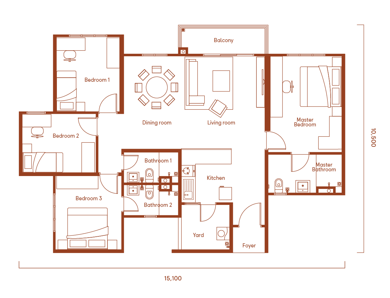 Type D floor plan