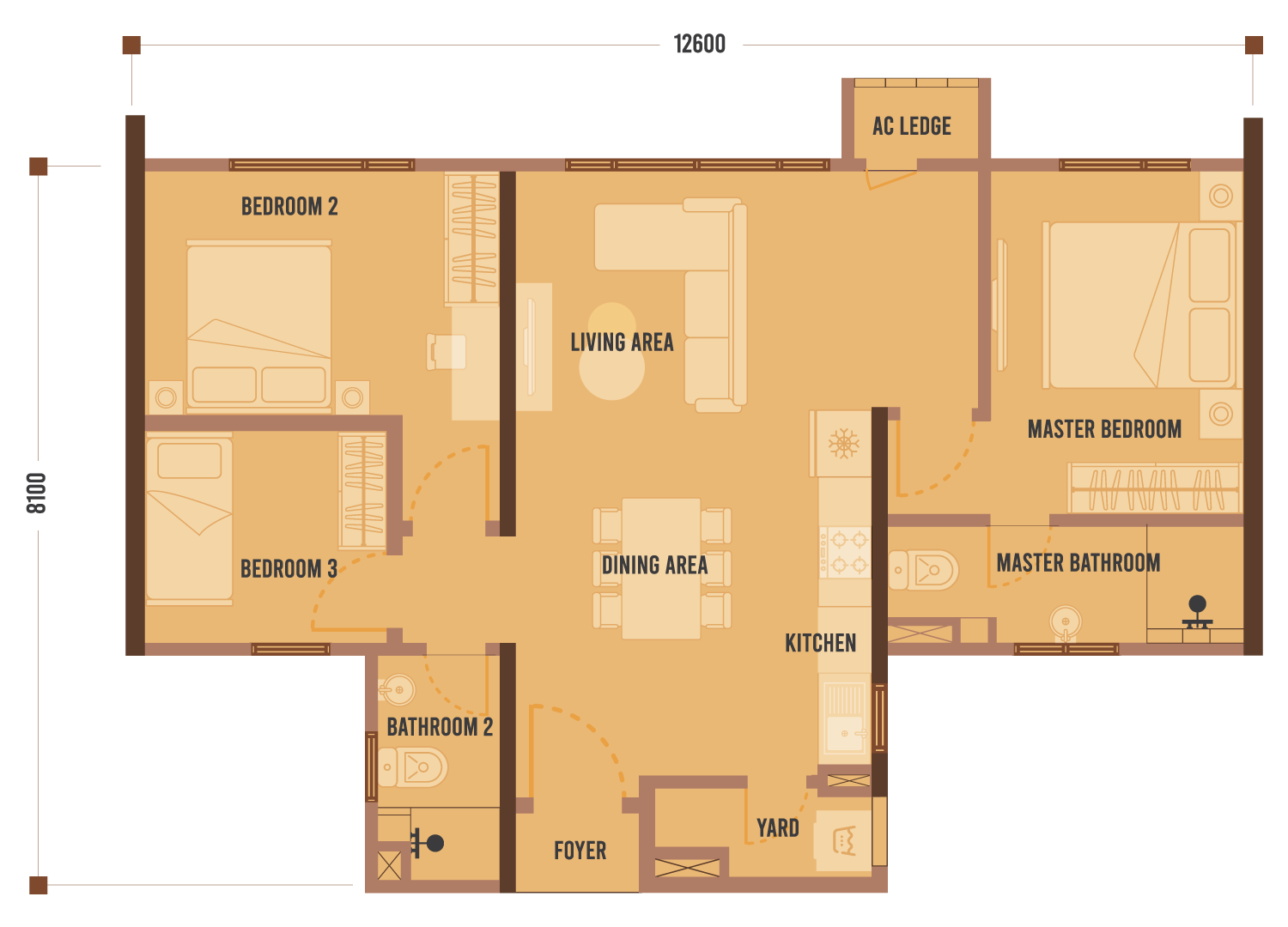 B floor plan TYPE B