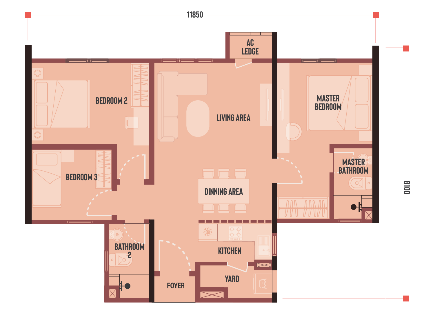 B2 floor plan TYPE B2