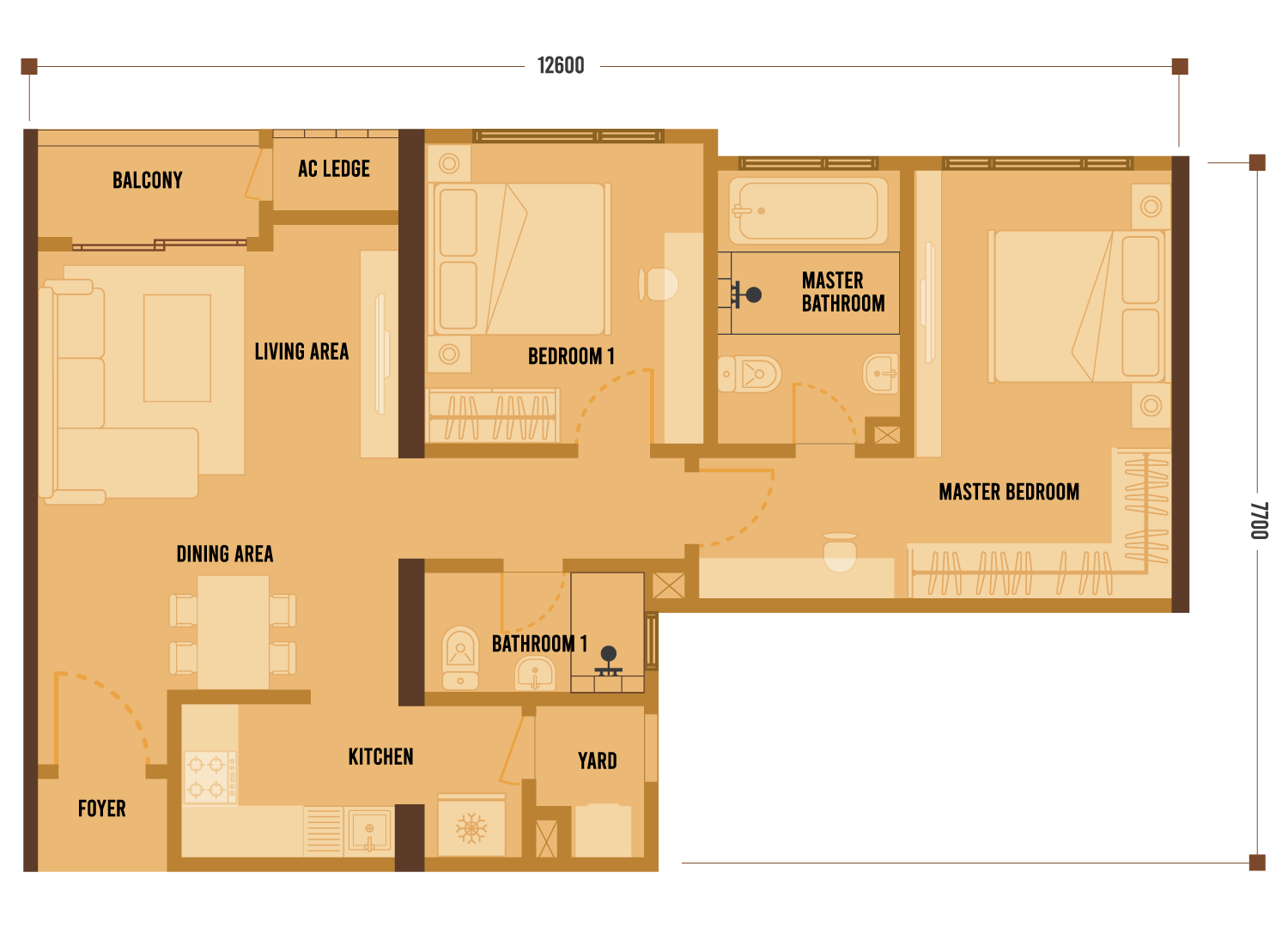 C floor plan TYPE C