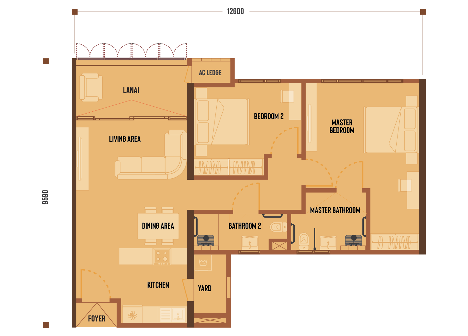 F floor plan TYPE F