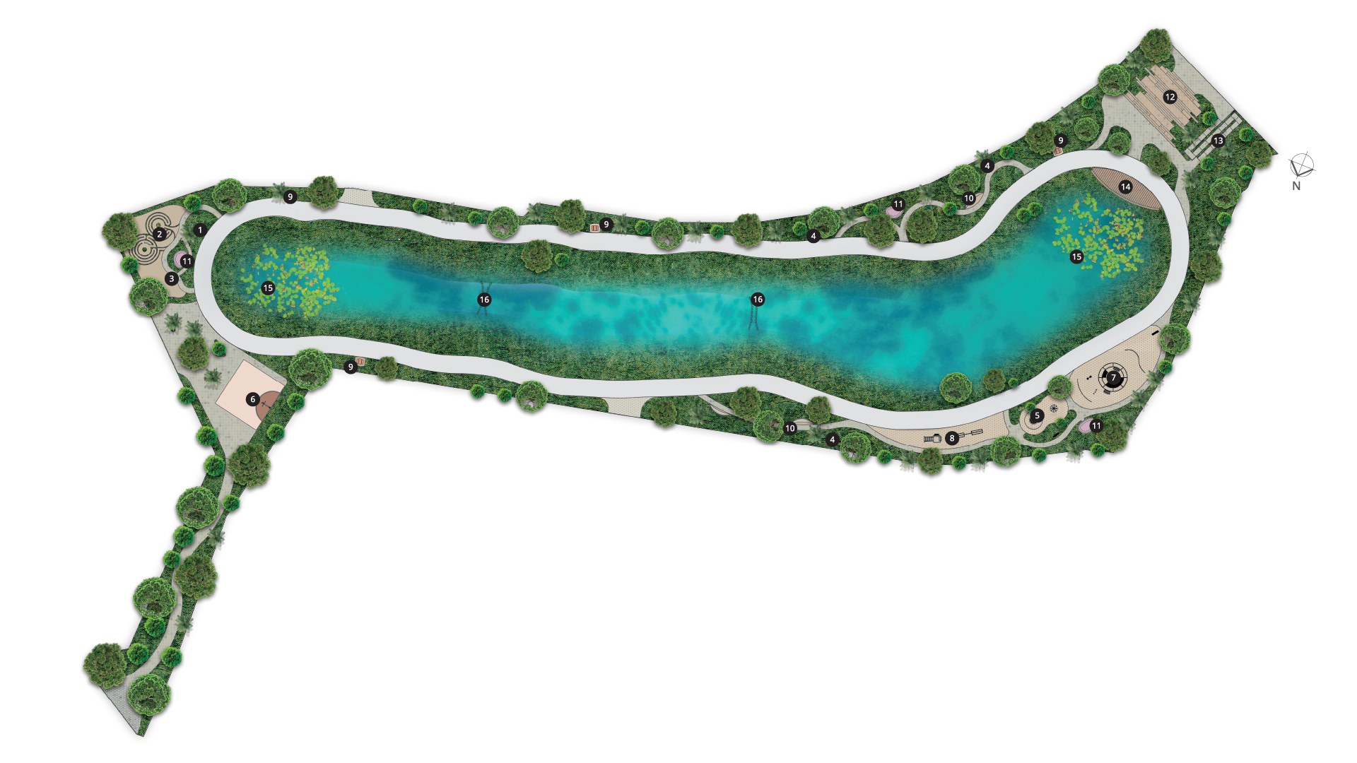 central lake map