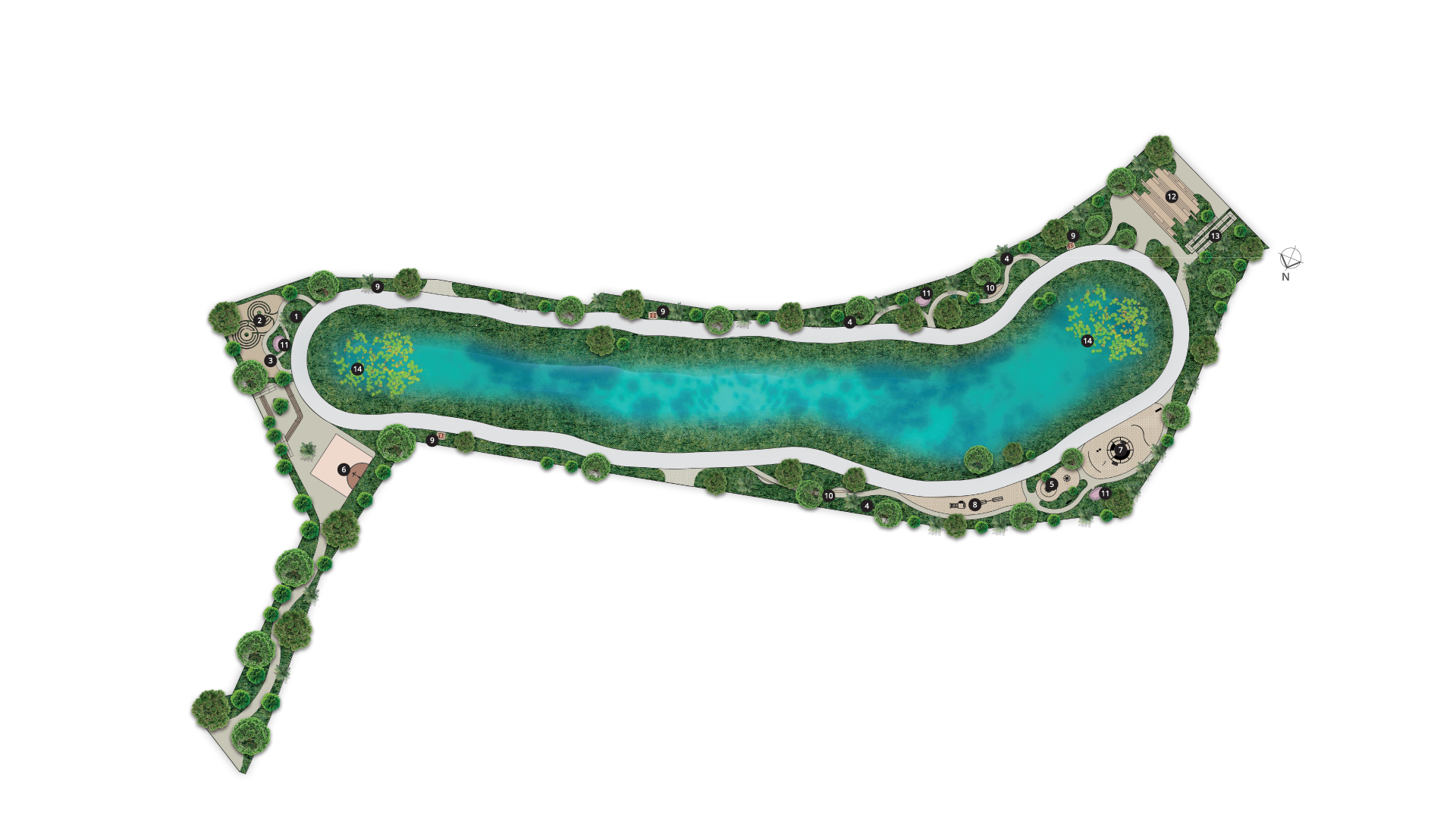 central lake map