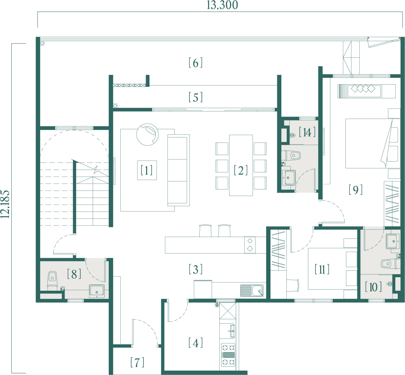 Type A2 Lower Floor