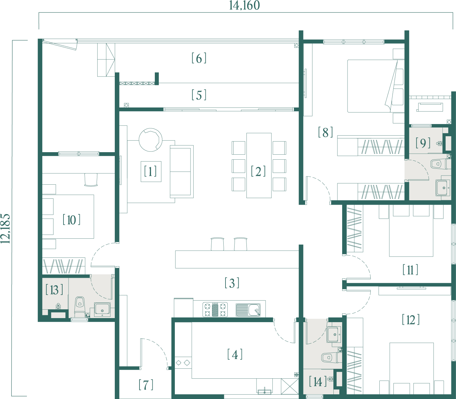 Type C1 Floor Plan
