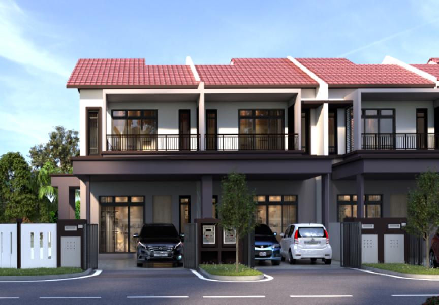 Rumah Teres 2 Tingkat